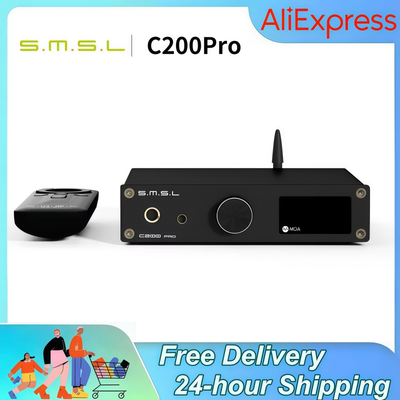 Dac With Headphone Amp Balanced - SMSL C200 Pro Dekoder Kulaklık Amplifikatörü,