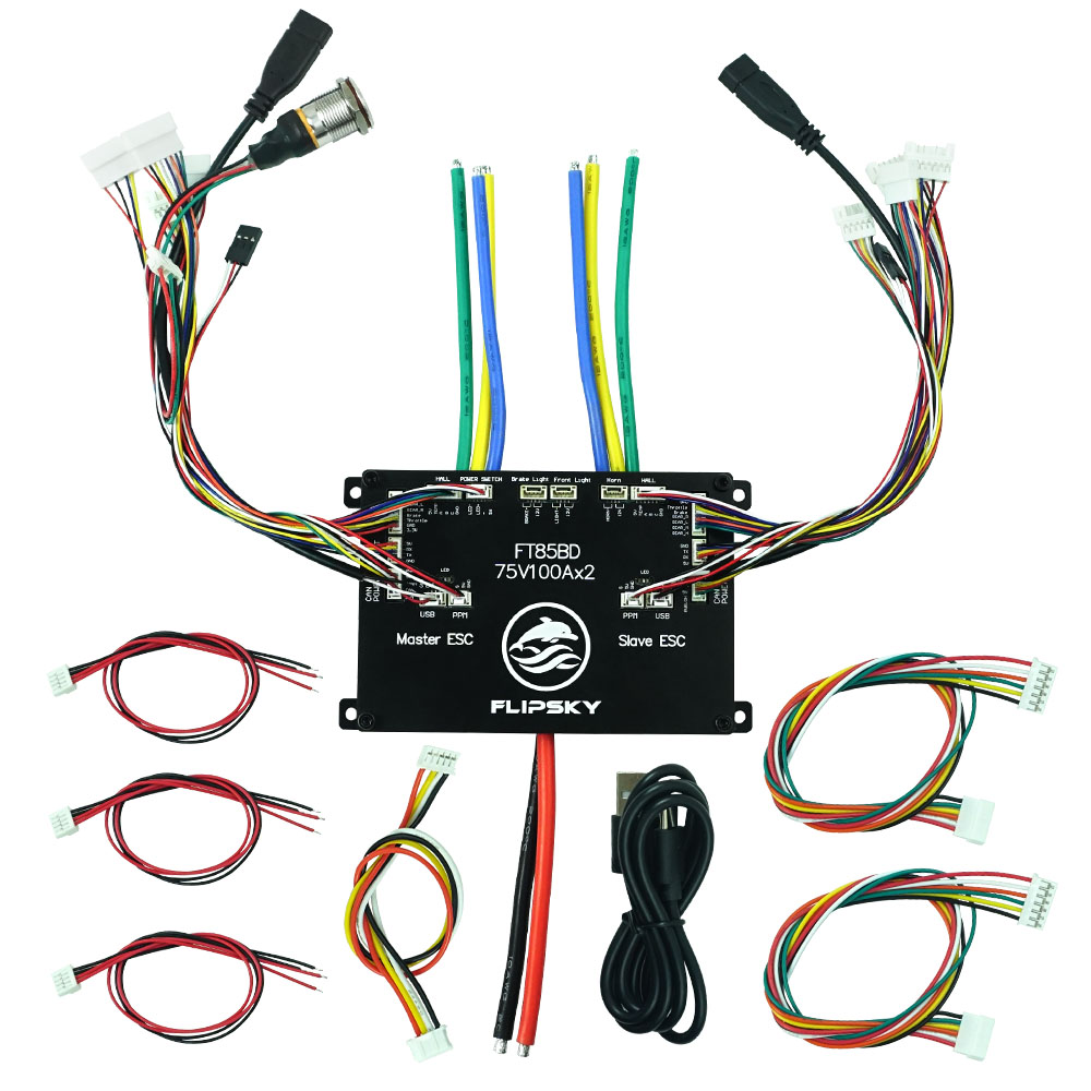 Dual Ess9038 Dac - FLIPSKY FT85BD çift ESC 84V 200A