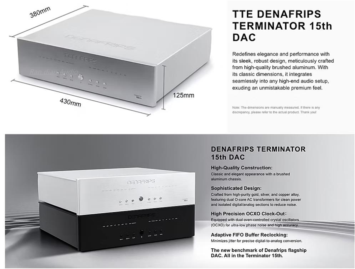 R2R Dac Balanced Xlr - DENAFRIPS Hi-end TERMİNATÖR 15TH R2R+DSD Çerçeve