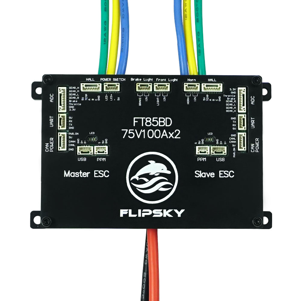 Dual Ess9038 Dac - Flipsky FT85BD100A Çift ESC 85V 100A
