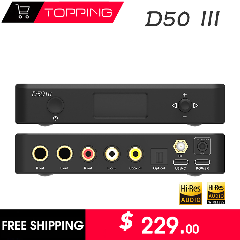 Dac Usb Coaxial Optical Bluetooth - TOPPING D50III Dijital Ses Kod Çözücü