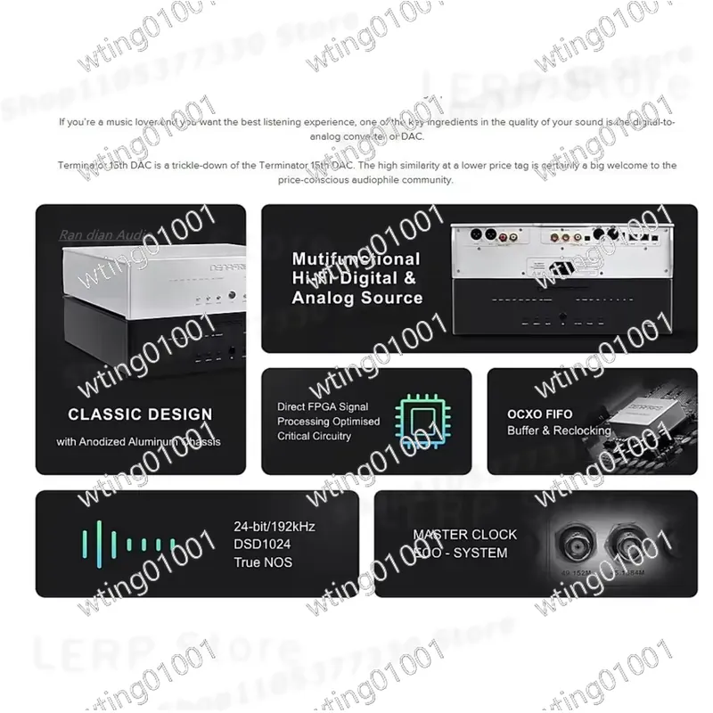 R2R Dac Balanced Xlr - DENAFRIPS TERMINATOR 15TH R2R DAC DSD1024